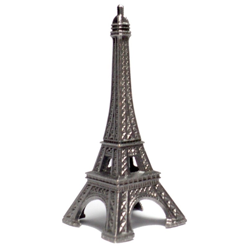 Old silver Eiffel Tower - Made in France - Paris Souvenir | Eiffel Tower