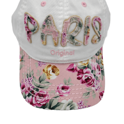 Casquette Fleurs de Paris - Rose - Face