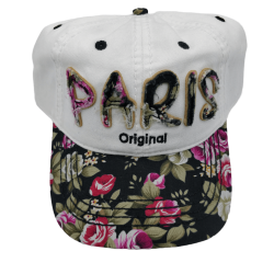 Casquette Fleurs de Paris - Noir - Face