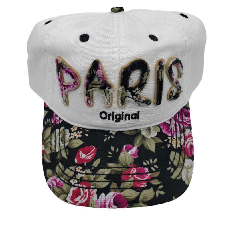 Casquette Fleurs de Paris - Noir - Face