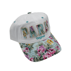 Casquette Fleurs de Paris - Bleu - Côté