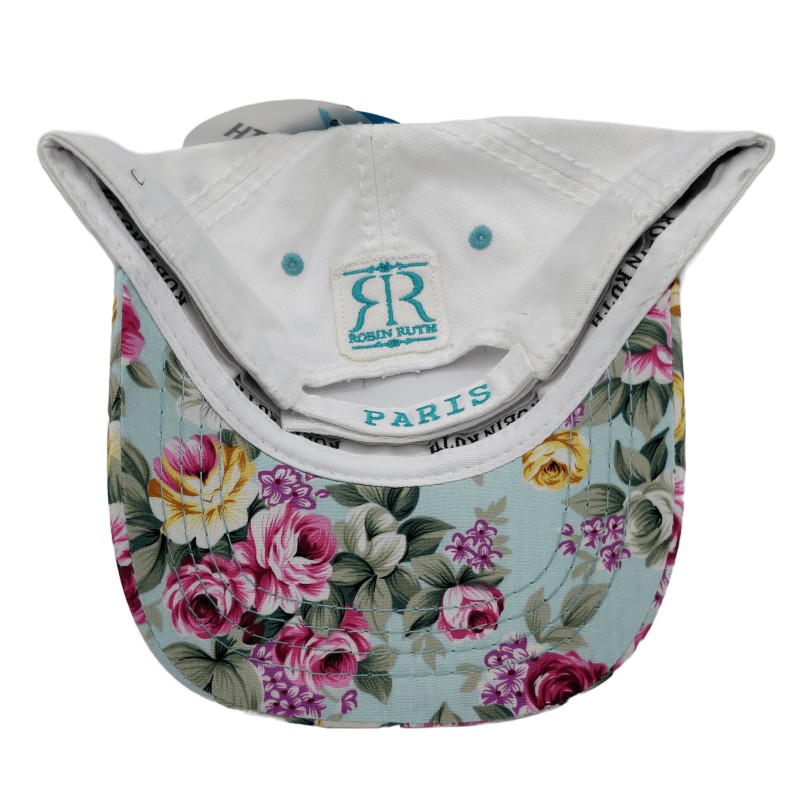 Casquette Fleurs de Paris - Bleu - Dessous