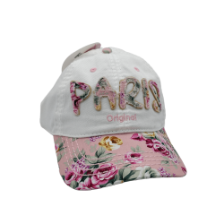 Casquette Fleurs de Paris - Rose - Côté