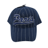 Paris cap with white lines - blue - face