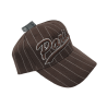 Casquette Paris avec lignes blanches - marron - côté