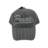 Paris cap with white lines - grey - face