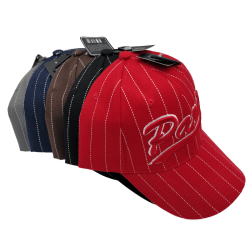 Paris cap with white lines