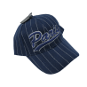 Paris cap with white lines - blue - side