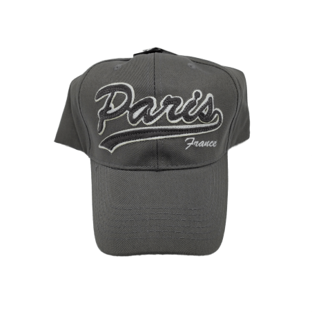 Casquette Paris classique - gris - face Casquette Paris classique - gris - face