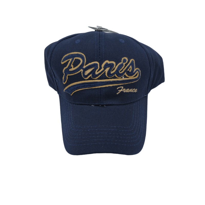 Casquette Paris classique - bleu - face