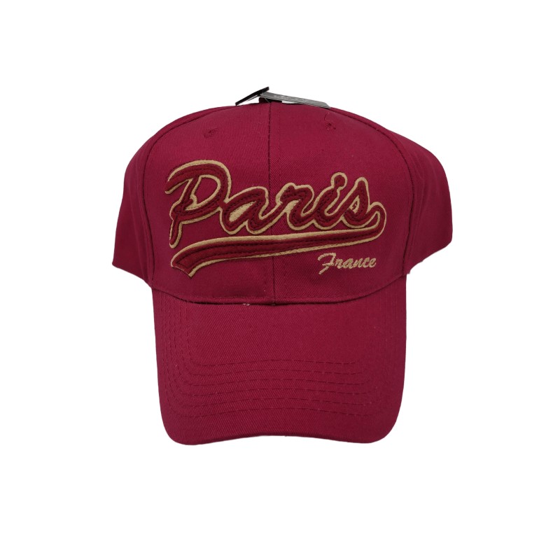 Casquette Paris classique - rouge - face