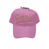 Casquette Paris classique - rose - face