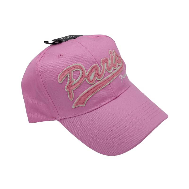 Casquette Paris classique - rose - côté