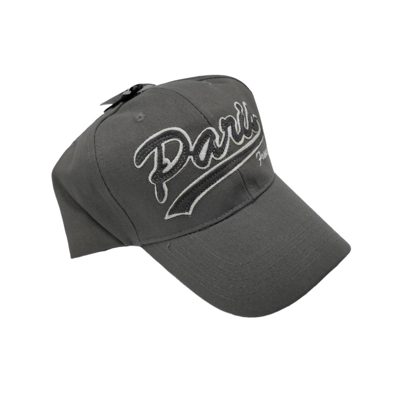 Casquette Paris classique - gris - côté