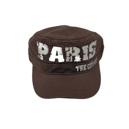 Casquette Cubaine City of Paris - Marron - Face