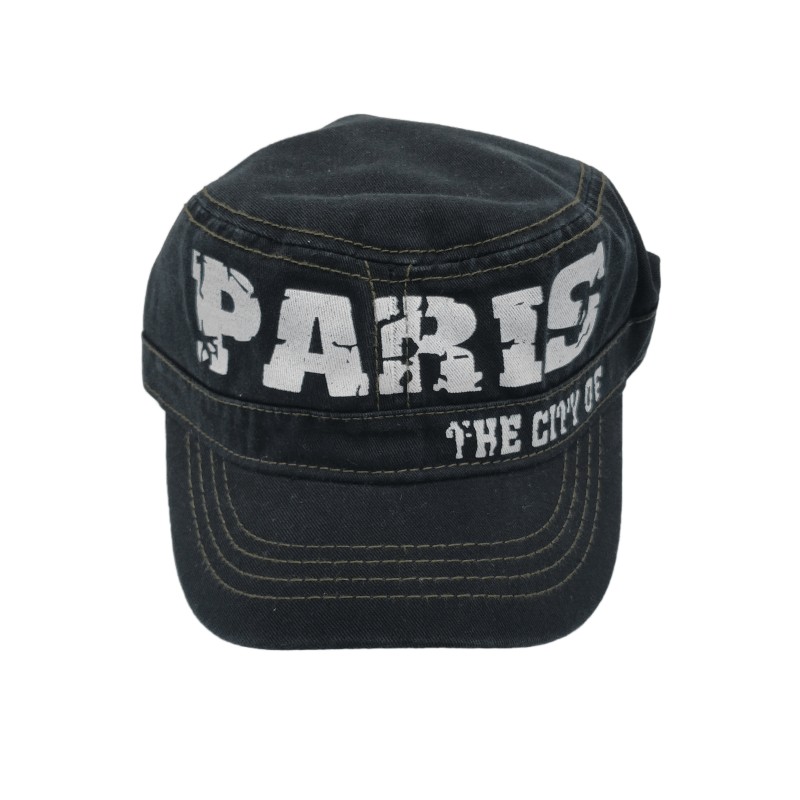 Cuban Cap City of Paris - Black/White - Face