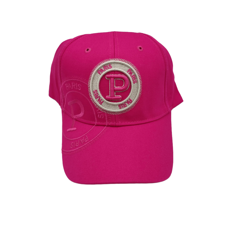 Casquette Timbre Paris - fushia - face