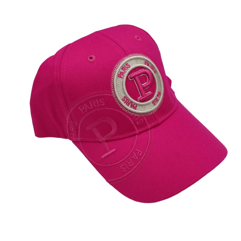 Casquette Timbre Paris - fushia - côté