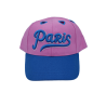 Casquette Paris Cœur Troué - rose - face