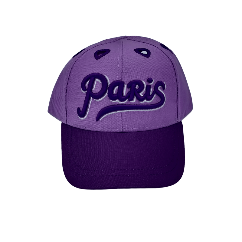 Cap Paris Heart Hole - purple - face