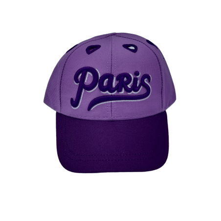 Cap Paris Heart Hole - purple - face