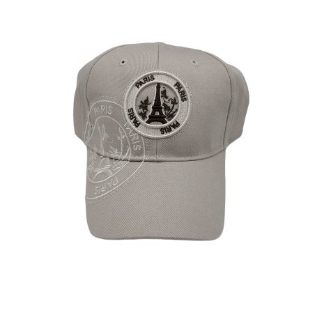Eiffel Tower Stamp Cap - beige - face Eiffel Tower Stamp Cap - beige - face
