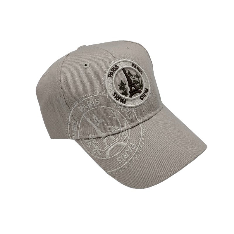 Casquette Timbre Tour Eiffel - beige - côté