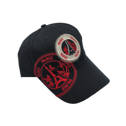 Eiffel Tower Stamp Cap - black/red - side