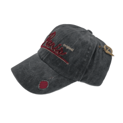 Aged cap with holes - side 2