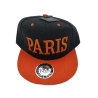 Casquette Paris type US Adulte - orange - face