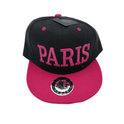 Casquette Paris type US Adulte - rose - face