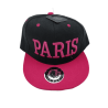 Casquette Paris type US Adulte - rose - face