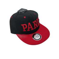 Casquette Paris type US Adulte - rouge - côté