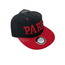 Paris US type cap Adult - red - side
