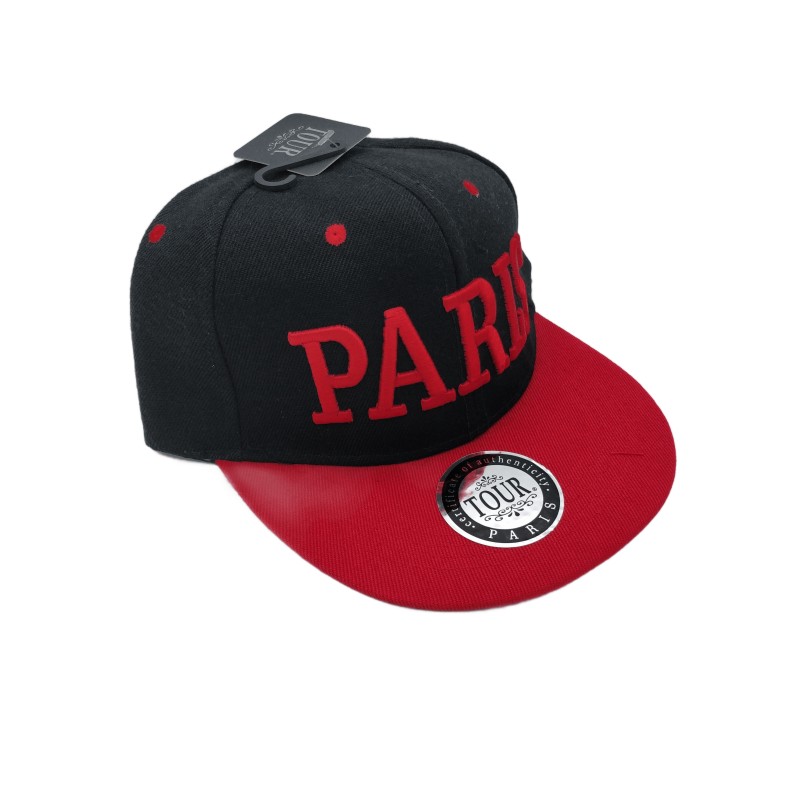 Paris US type cap Adult - red - side