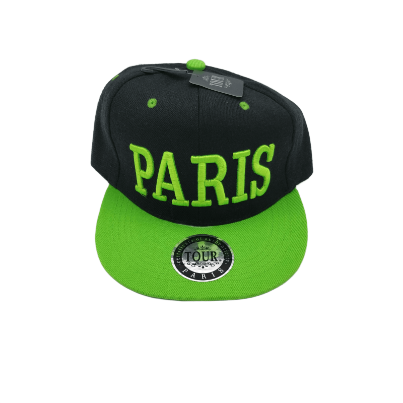 Paris US type cap Adult - green - face