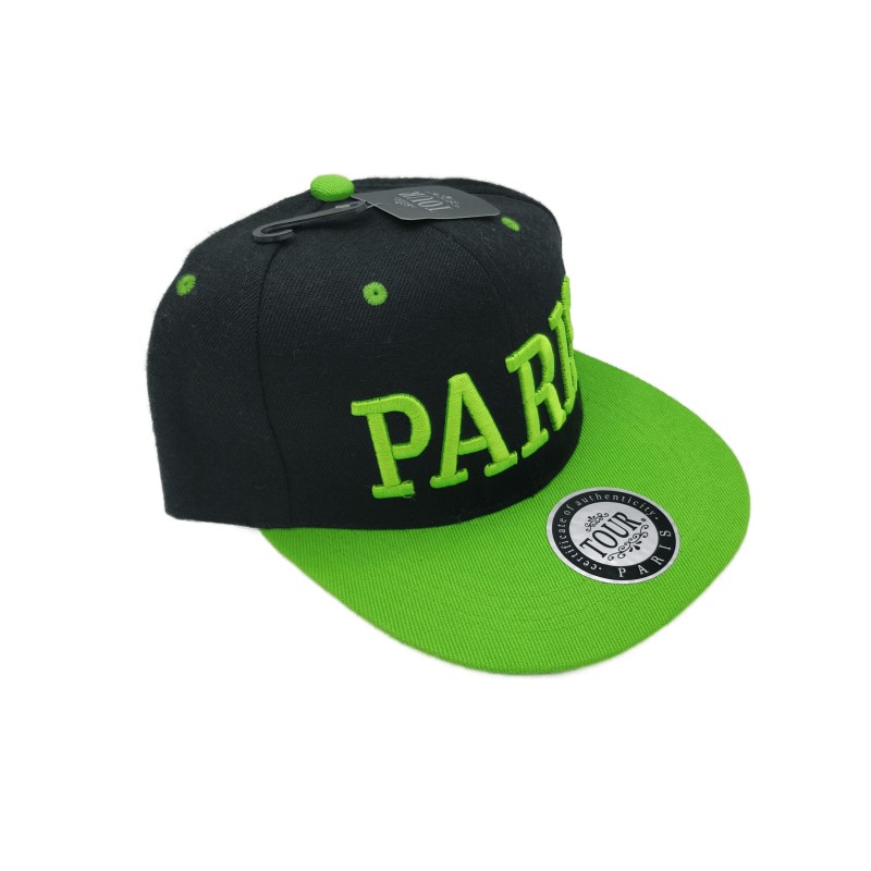 Casquette Paris type US Adulte - vert - côté