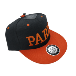 Casquette Paris type US Adulte - orange - côté