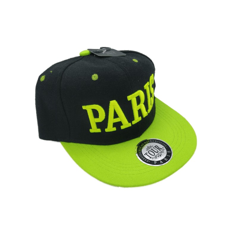 Paris US type cap Adult - yellow - side