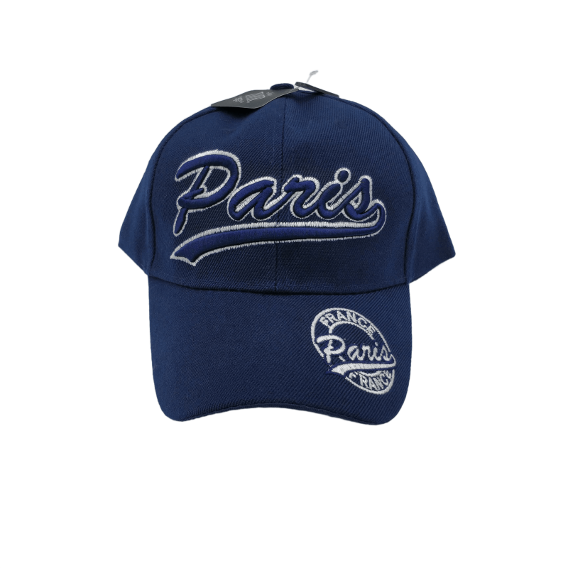 Casquette Adulte Paris Classique - bleu - face