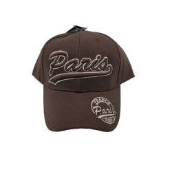 Adult cap Paris Classic - brown - face