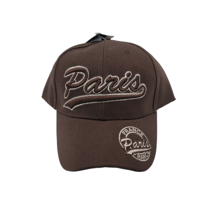 Adult cap Paris Classic - brown - face