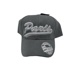 Casquette Adulte Paris Classique - gris - face