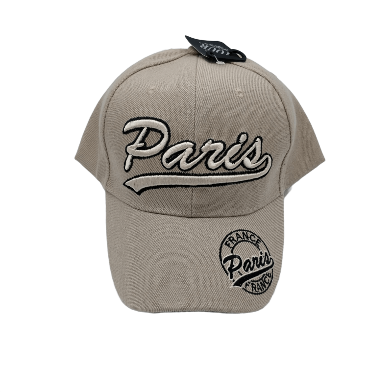 Casquette Adulte Paris Classique - beige - face