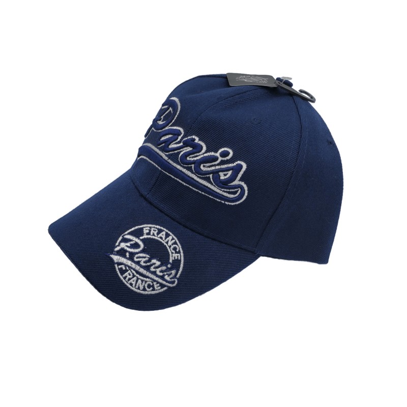 Casquette Adulte Paris Classique - bleu - côté