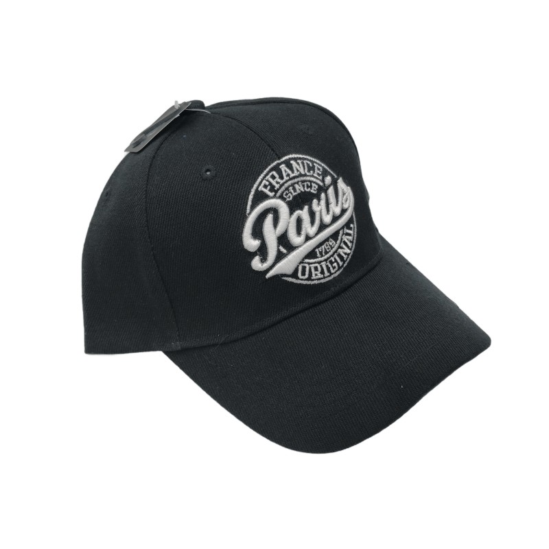 Casquette Adulte Paris Original - noir/blanc - côté