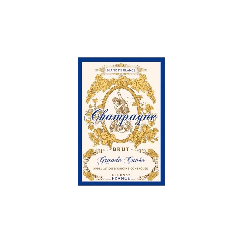 Champagne Brut tea towel