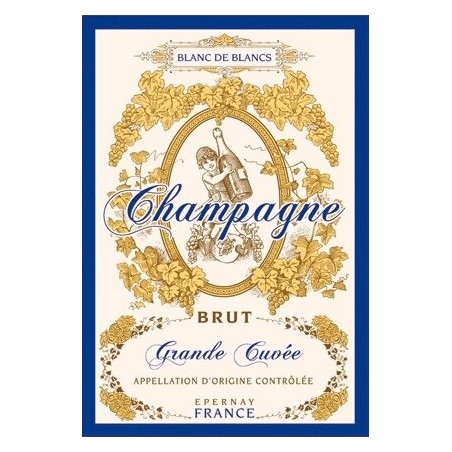 Champagne Brut tea towel