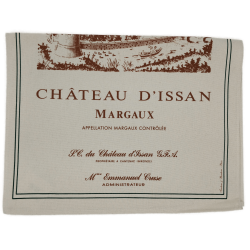 Tea towel Chateau d'Issan - Bordeaux vineyard - down