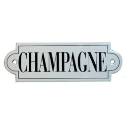"Champagne" enameled plate